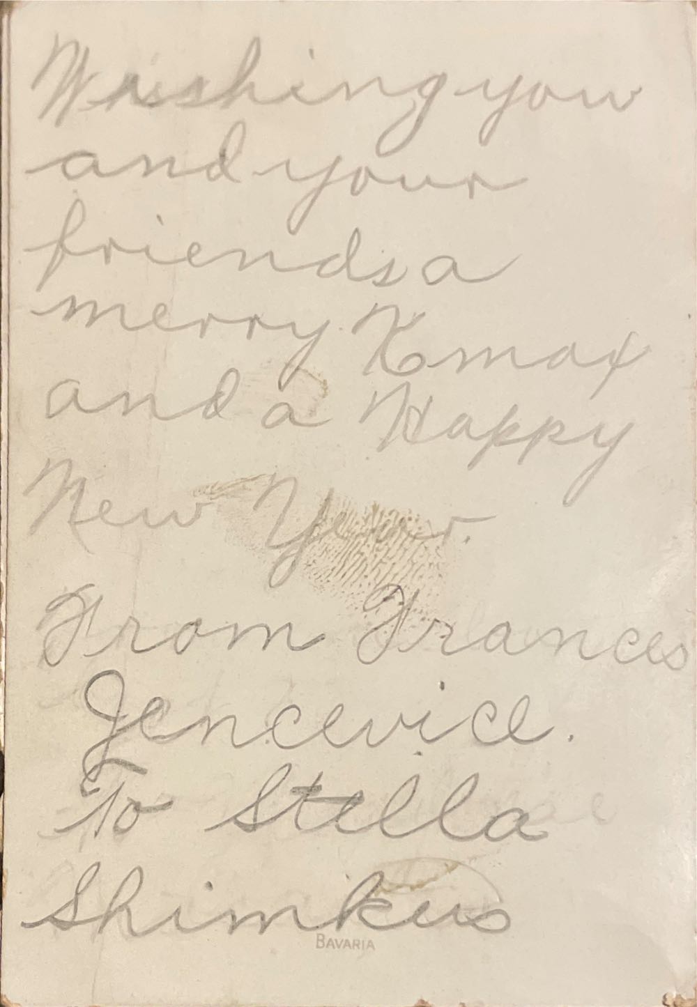 Bavaria - Christmas Card - “A Joyous Christmas” - Christmas (Greeting Card) ornament collectible - Main Image 3