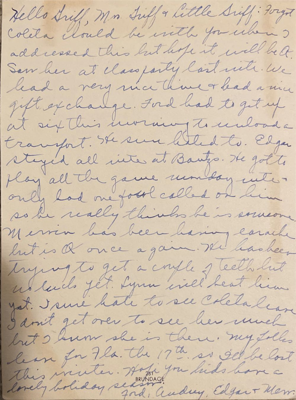 Brundage - Christmas Card - 251 - Christmas (Greeting Card) ornament collectible - Main Image 4