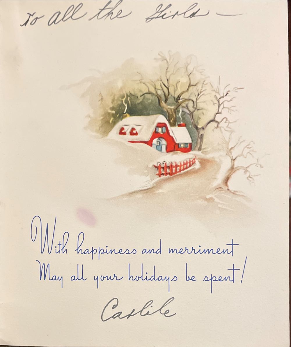 Christmas Card - Winter Scene - S. Co. 917 - Christmas (Greeting Card) ornament collectible - Main Image 2