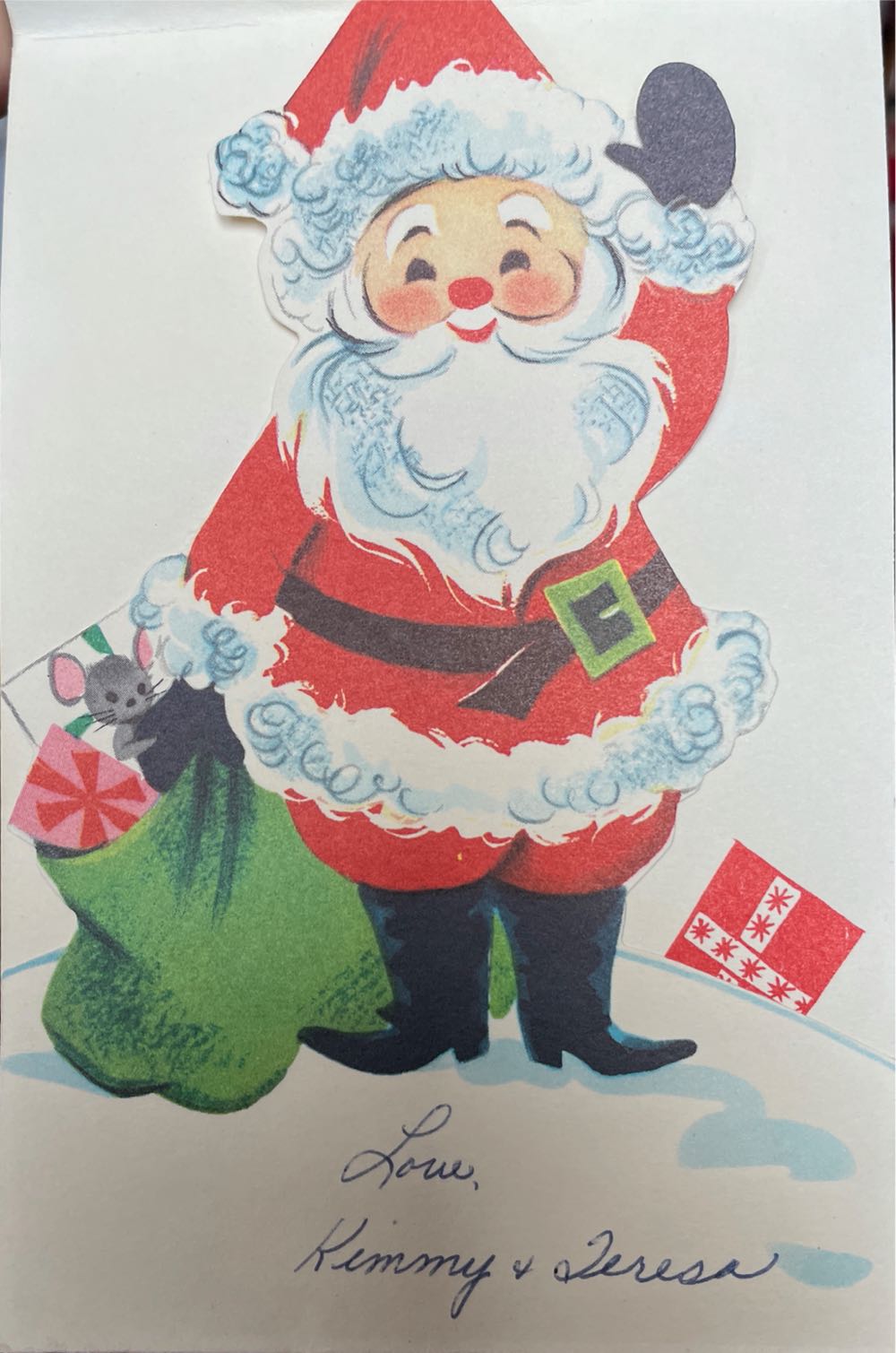 Christmas Card - Santa In Chimney - 1707 - Christmas (Greeting Card) ornament collectible - Main Image 3