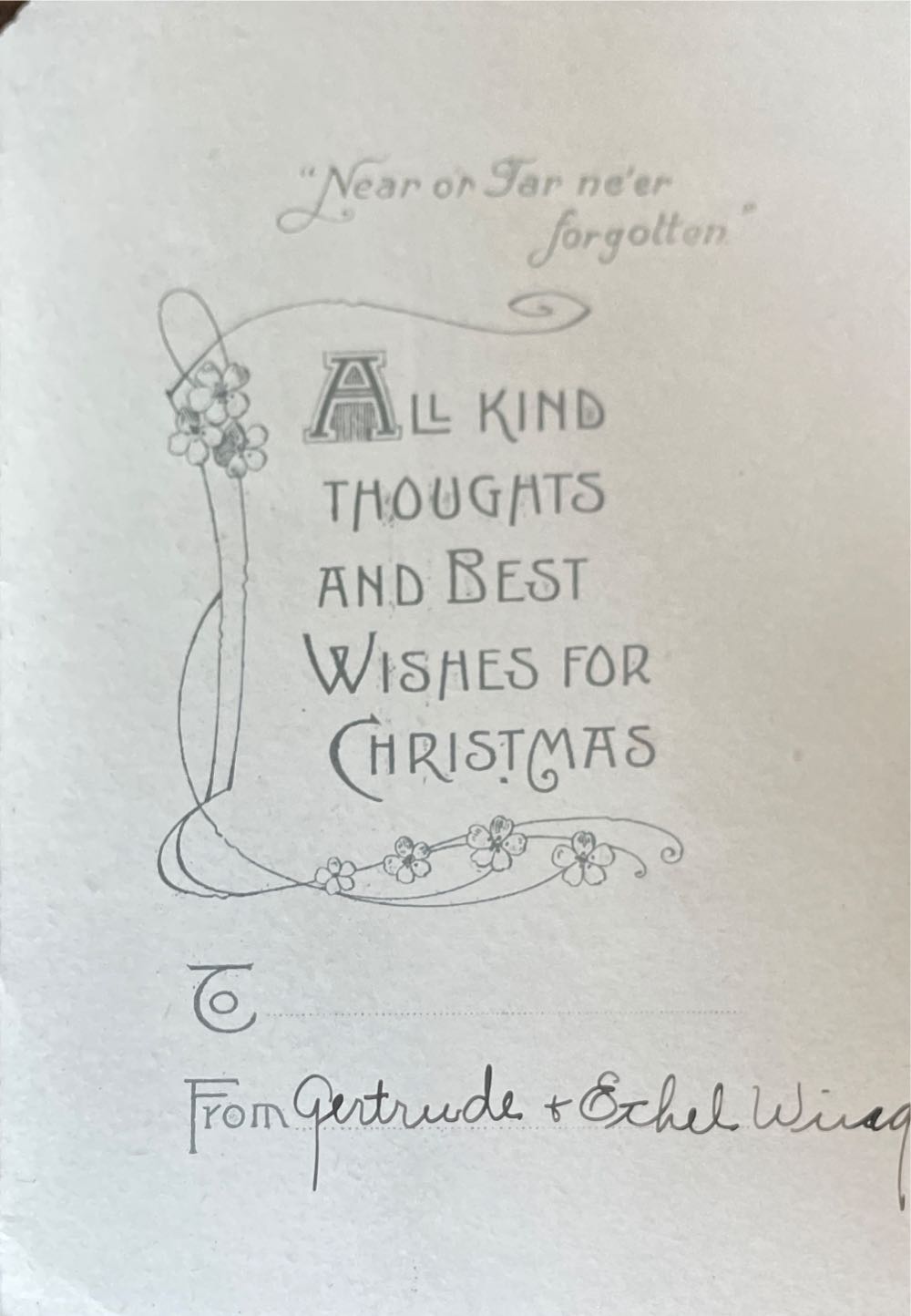 Christmas Card - Roses & Castle - Christmas (Greeting Card) ornament collectible - Main Image 2