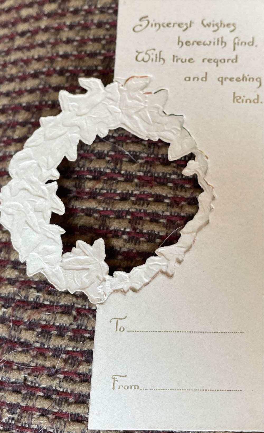 Christmas Card - Wreath And Homestead - Christmas (Greeting Card) ornament collectible - Main Image 2