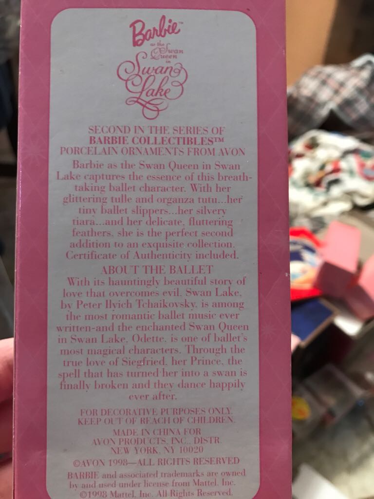 Barbie As The Swan Queen - Porcelain Ornament (Barbie Ornament) ornament collectible - Main Image 2