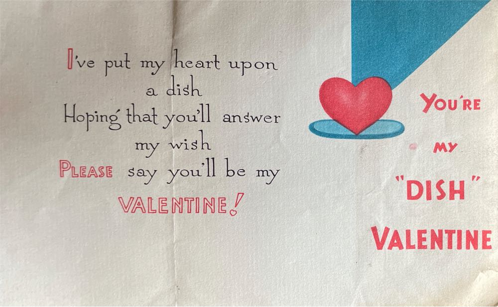 Valentine - “you’re My Dish Valentine” - Bi-Fold (Valentine) ornament collectible - Main Image 2