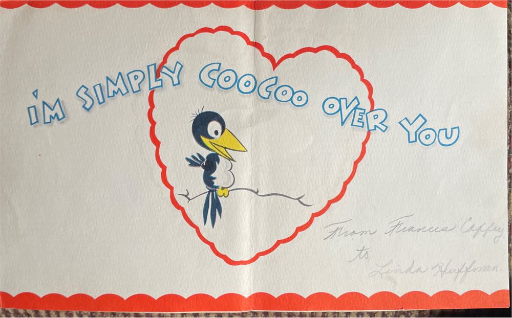 Carrington - Valentine - “C” - French Fold - Coo Coo Clock - French Fold (Valentine) ornament collectible - Main Image 2