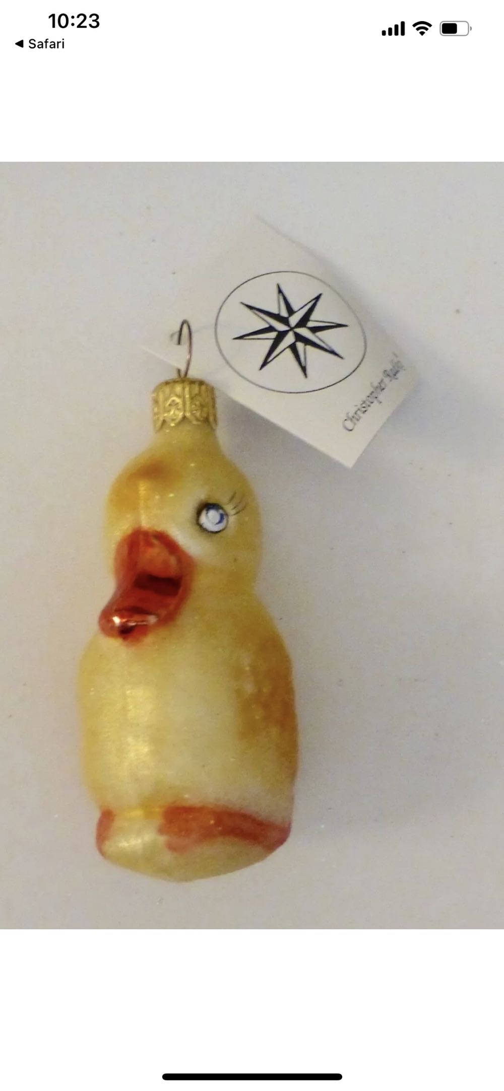 Ducky - Radko 97-058-0 (Easter Ornament) ornament collectible - Main Image 2