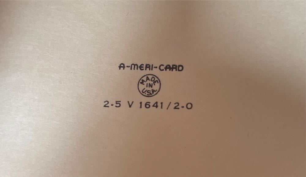 A-Meri-Card - Valentine - “Pretty Girl” - 2-5 V 1641 / 2-0 - Single Fold (Valentine) ornament collectible - Main Image 4