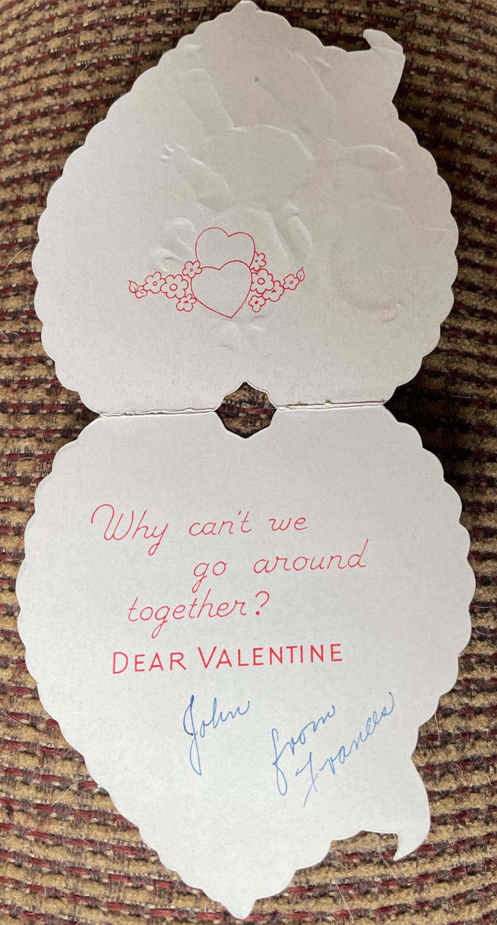 A-Meri-Card - Valentine - Dancers - P142 - Single Fold (Valentine) ornament collectible - Main Image 2