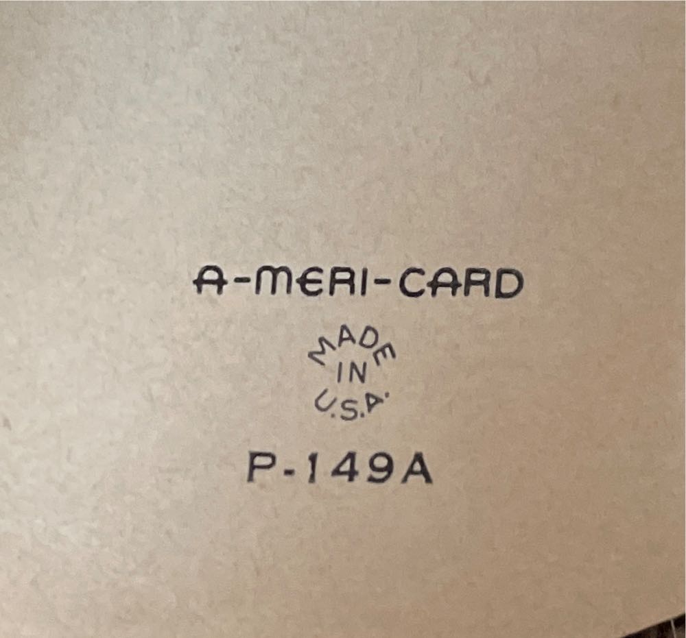 A-Meri-Card - Valentine - Locked Heart - P-149A - French Fold (Valentine) ornament collectible - Main Image 3