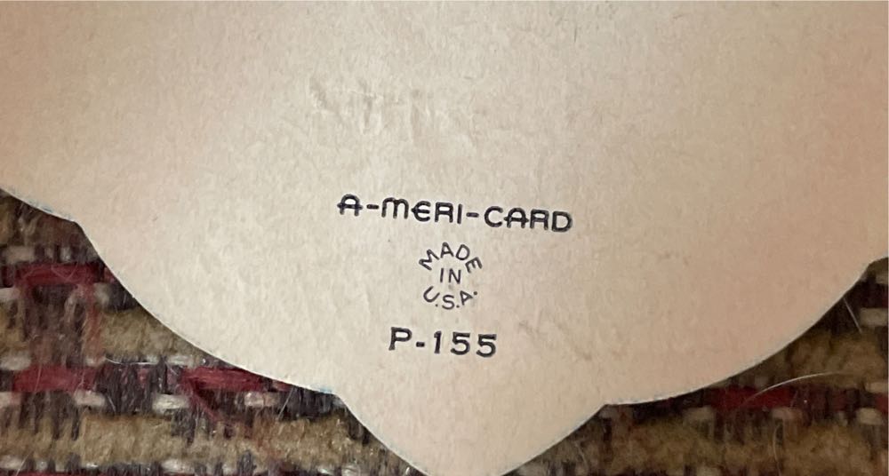 A-Meri-Card - Valentine - Airplane - With Embellishments - P-155 - Single Fold (Valentine) ornament collectible - Main Image 4