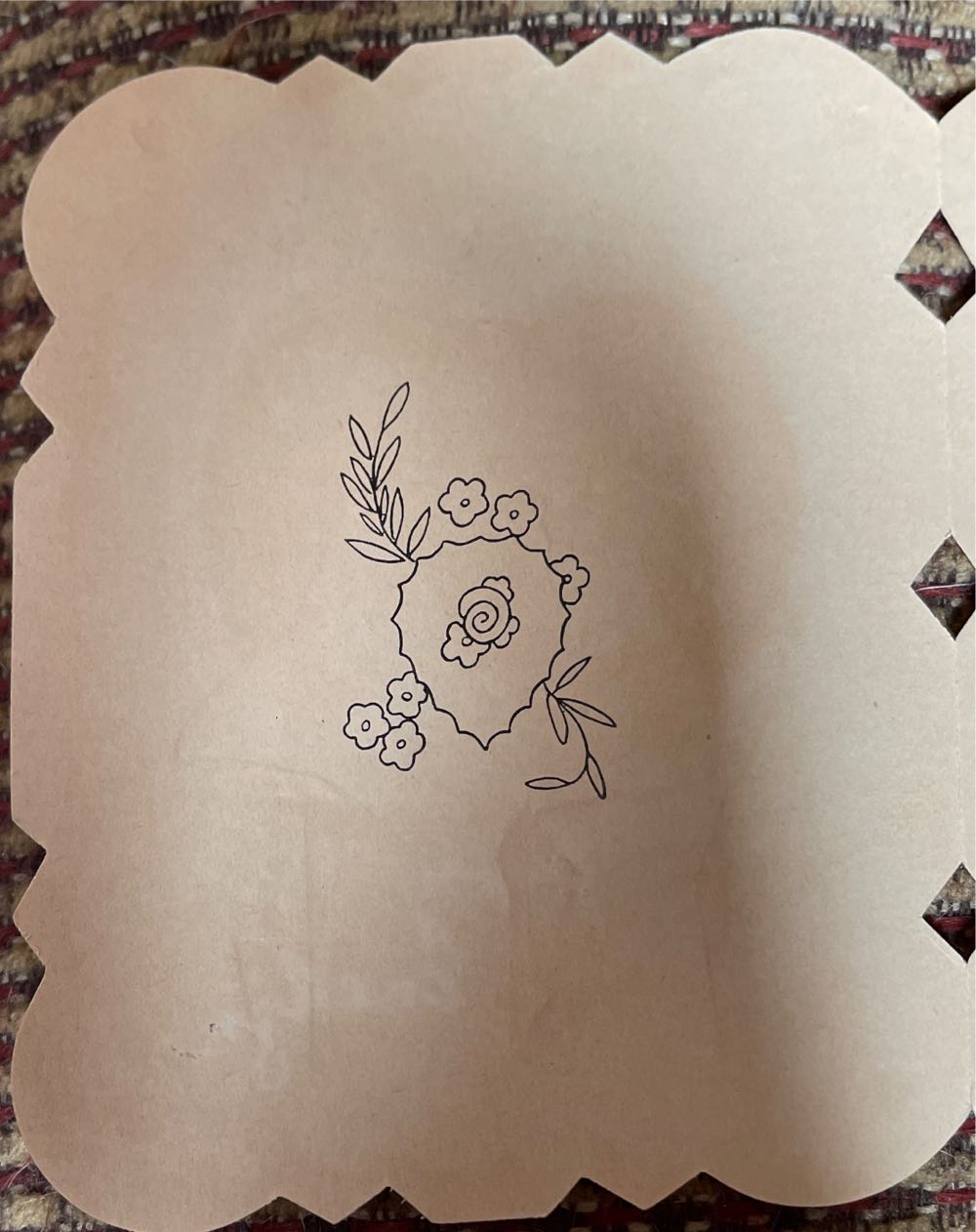 A-Meri-Card - Valentine - Girl With Scissors - 145/124 - Single Fold (Valentine) ornament collectible - Main Image 2