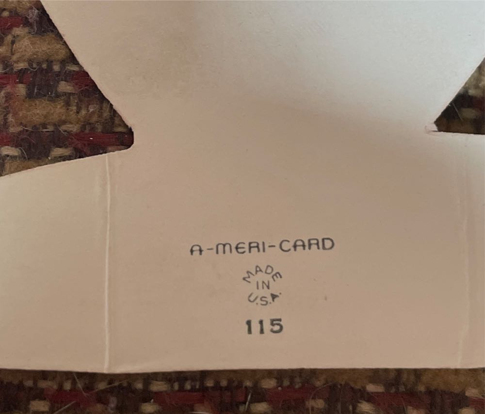 A-Meri-Card - Valentine - Girl Blowing Bubbles - 115 - Flat (Valentine) ornament collectible - Main Image 3