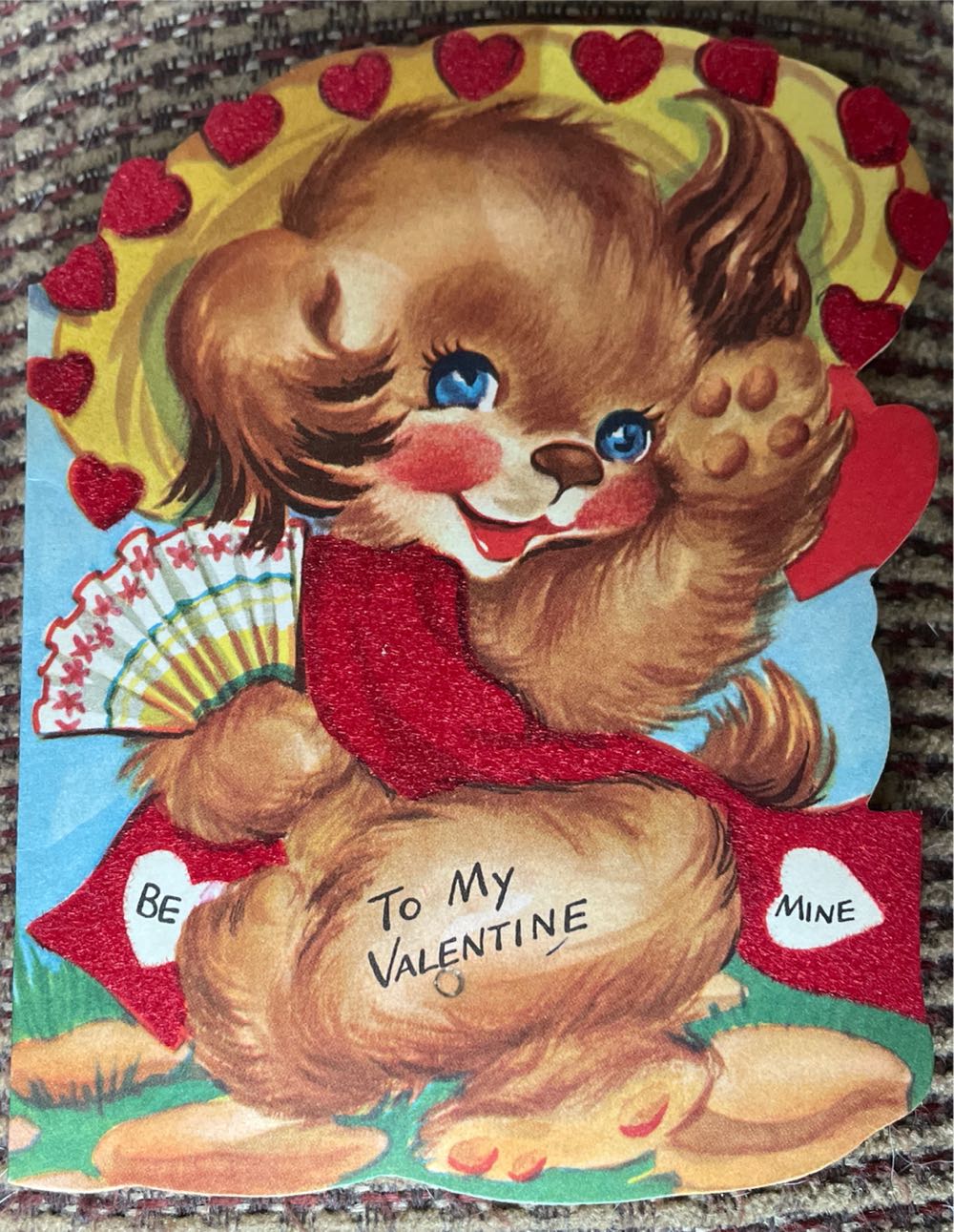 A-Meri-Card - Valentine - Dog With Sombrero - 2-5 V 1643/1.0 - Single Fold (Valentine) ornament collectible - Main Image 1