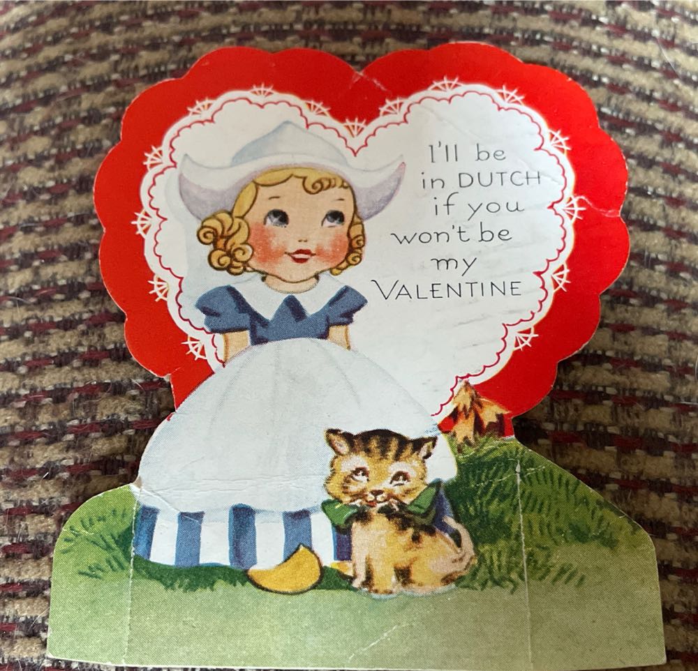 Hallmark - Valentine - Girl With Puppy - Insert