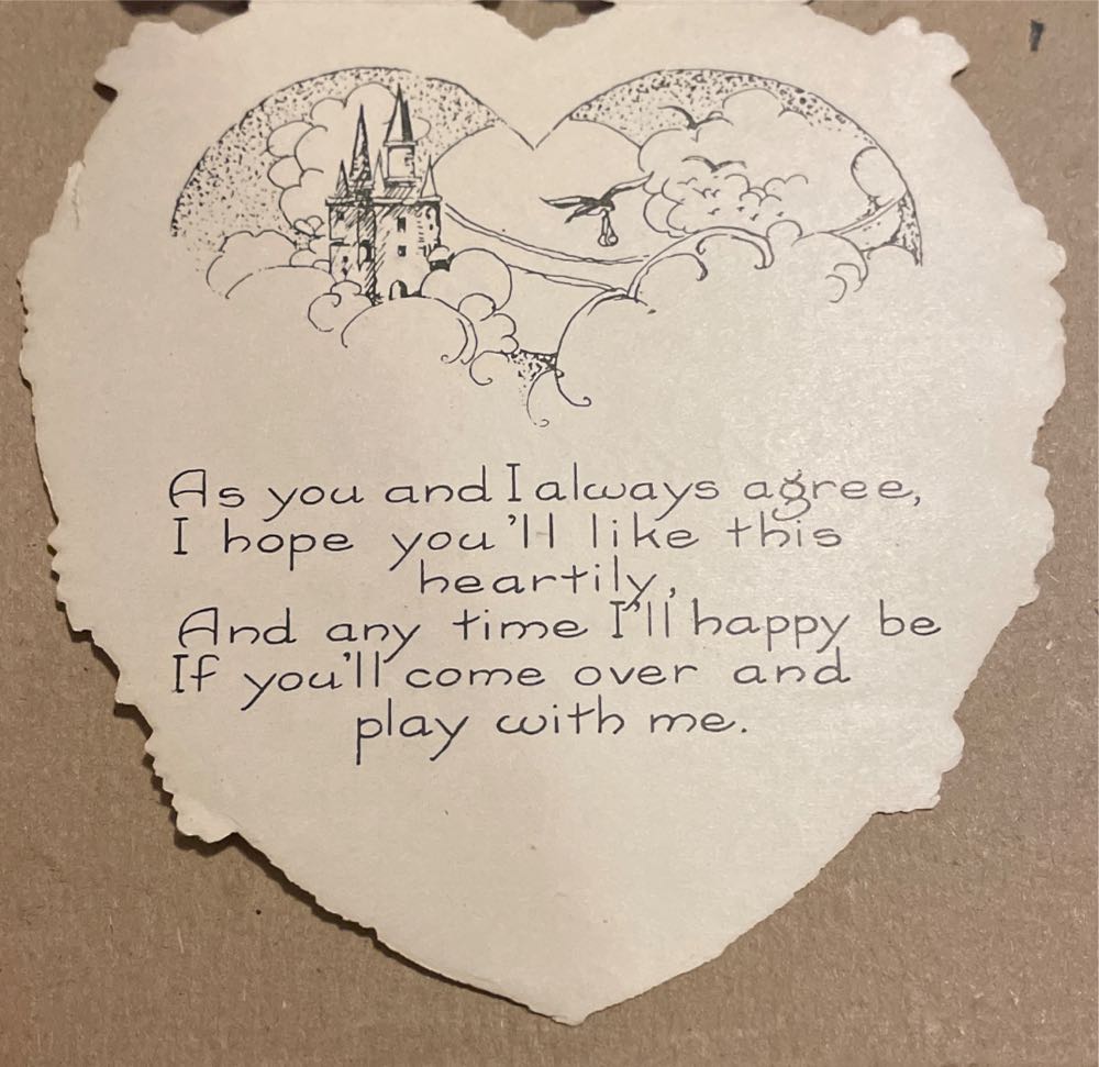 Whitney - Valentine - Heart With Girl Head - Single Fold (Valentine) ornament collectible - Main Image 2