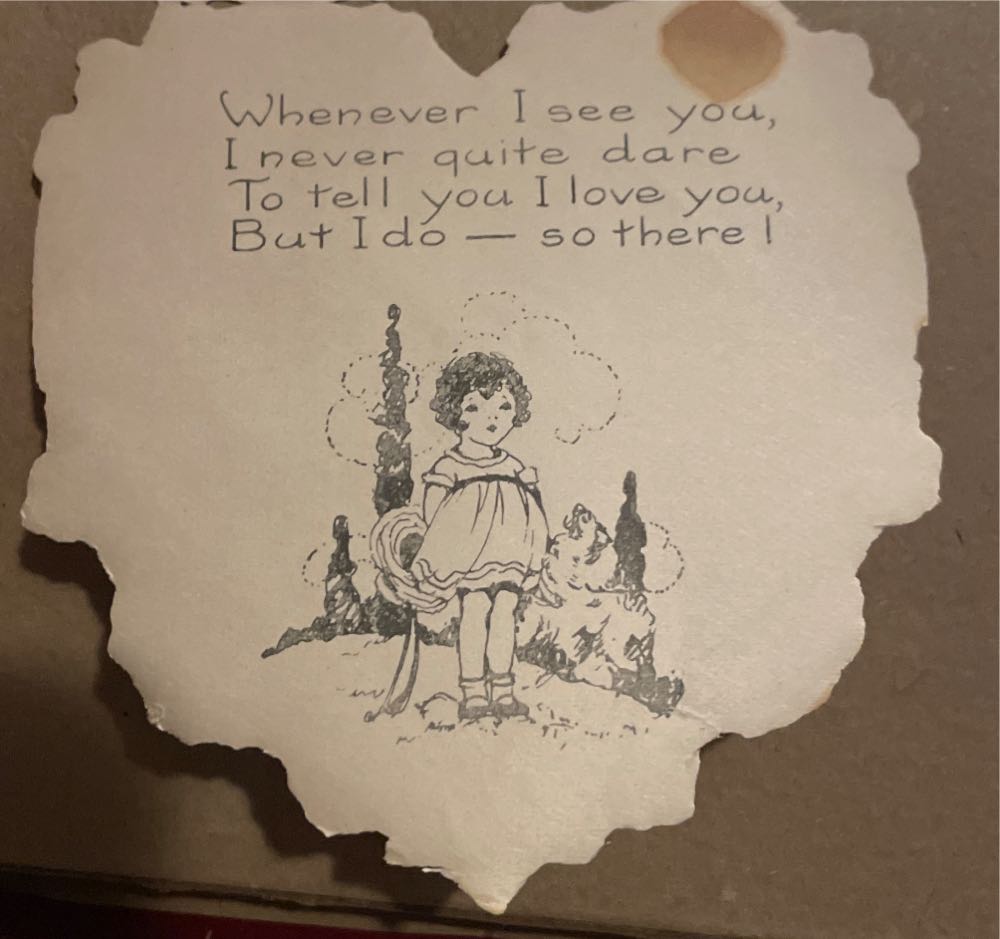 Whitney - Valentine - Girl With Kitten - Single Fold (Valentine) ornament collectible - Main Image 2