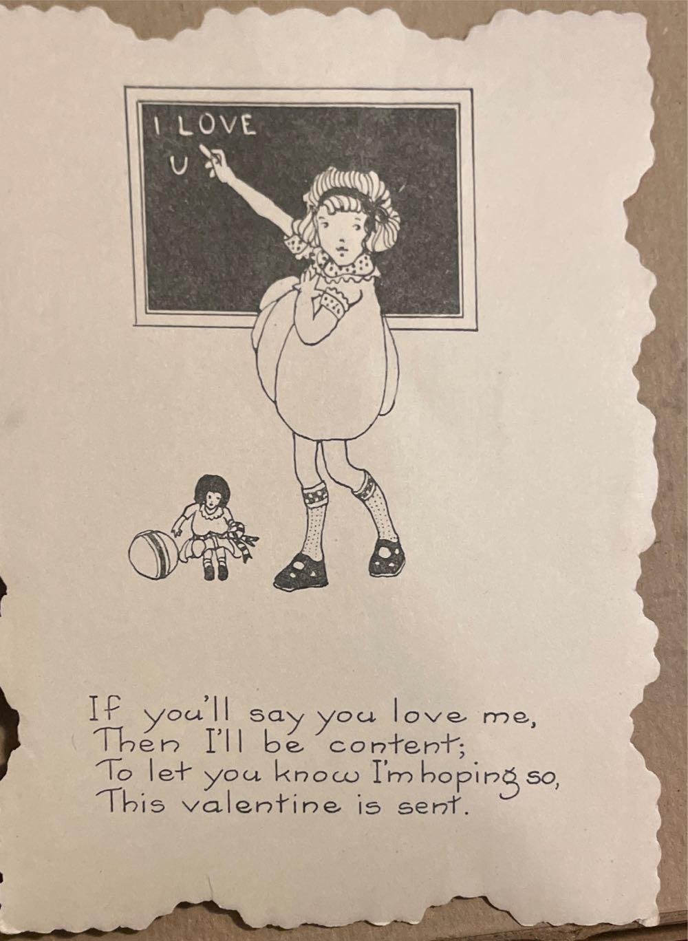 Whitney - Valentine - Girl With Mixing Bowl - Single Fold (Valentine) ornament collectible - Main Image 2