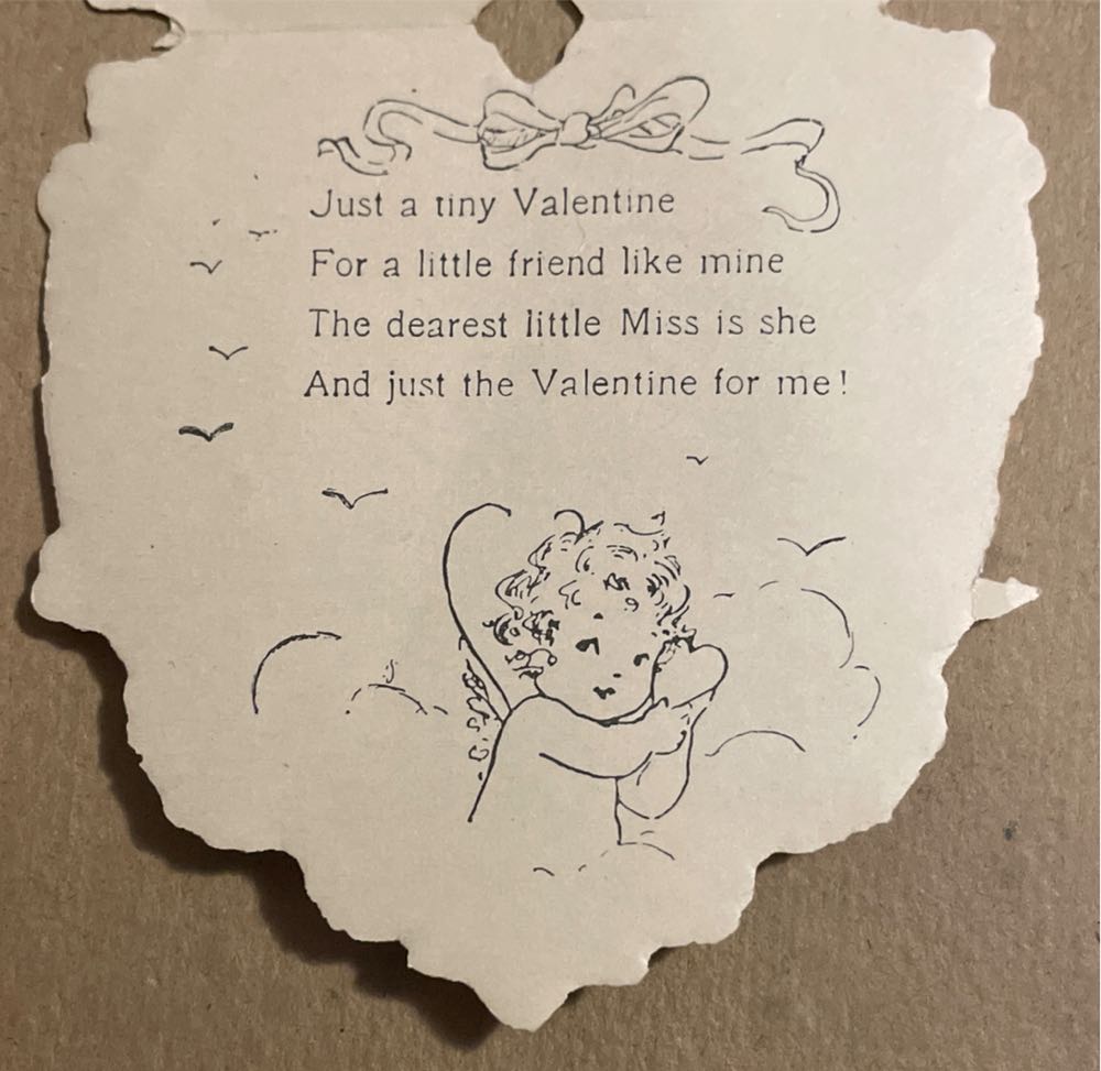 Whitney - Valentine - Girl Knitting - Single Fold (Valentine) ornament collectible - Main Image 2
