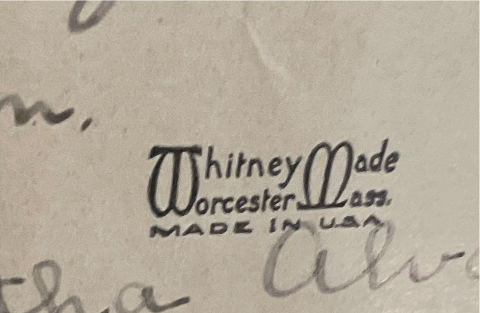 Whitney - Valentine - Girl Knitting - Single Fold (Valentine) ornament collectible - Main Image 3