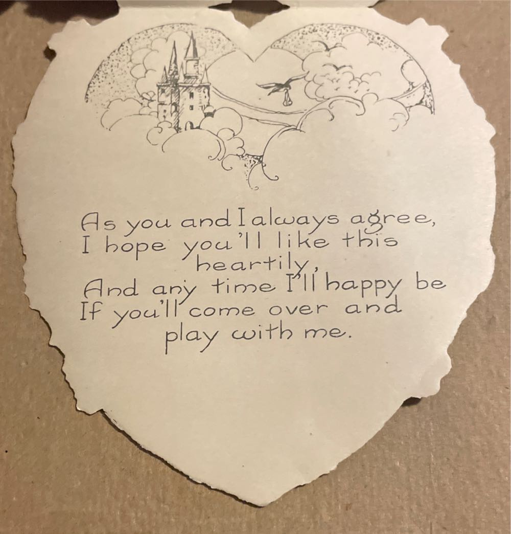 Whitney - Valentine - Lady’s Head - Embellished - Single Fold (Valentine) ornament collectible - Main Image 3