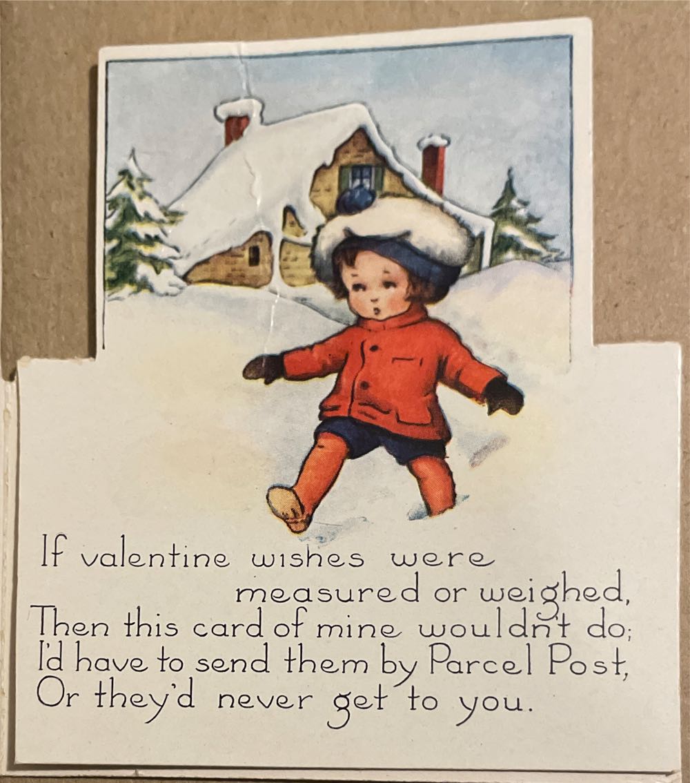Whitney - Valentine - Girl In Snow - Single Fold (Valentine) ornament collectible - Main Image 2