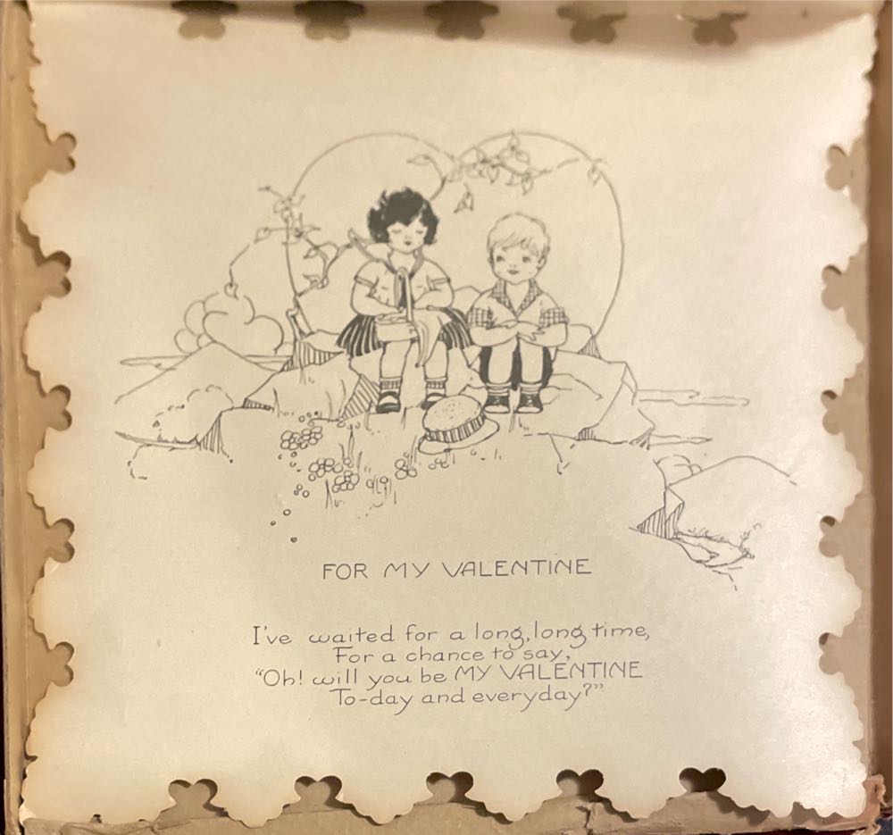 Whitney - Valentine - Girl On Phone - Embellished - Single Fold (Valentine) ornament collectible - Main Image 3