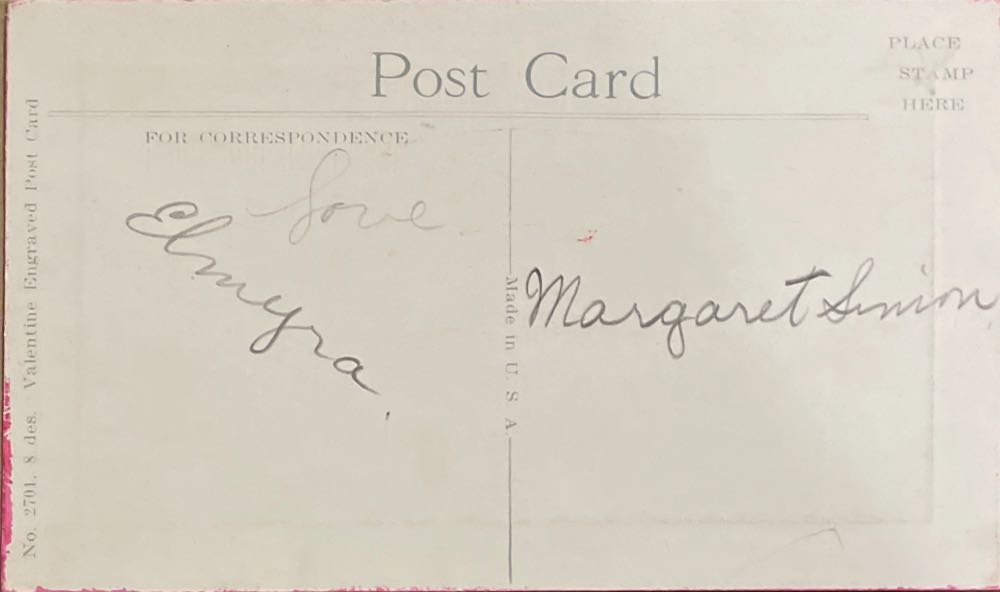 Valentine - Hearts & Flowers - 2701 - Postcard (Valentine) ornament collectible - Main Image 2