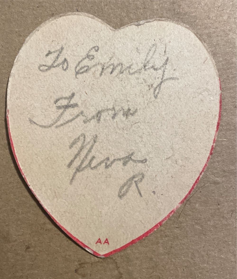 AA - Valentine - Boy Reading Paper - Flat (Valentine) ornament collectible - Main Image 2