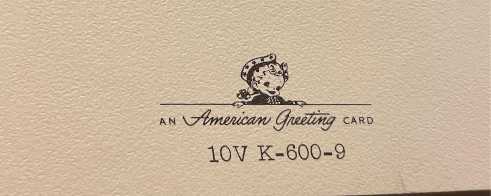 American Greetings - Valentine - Teddy Bear Painting Heart - 10V K-600-9 - French Fold (Valentine) ornament collectible - Main Image 3