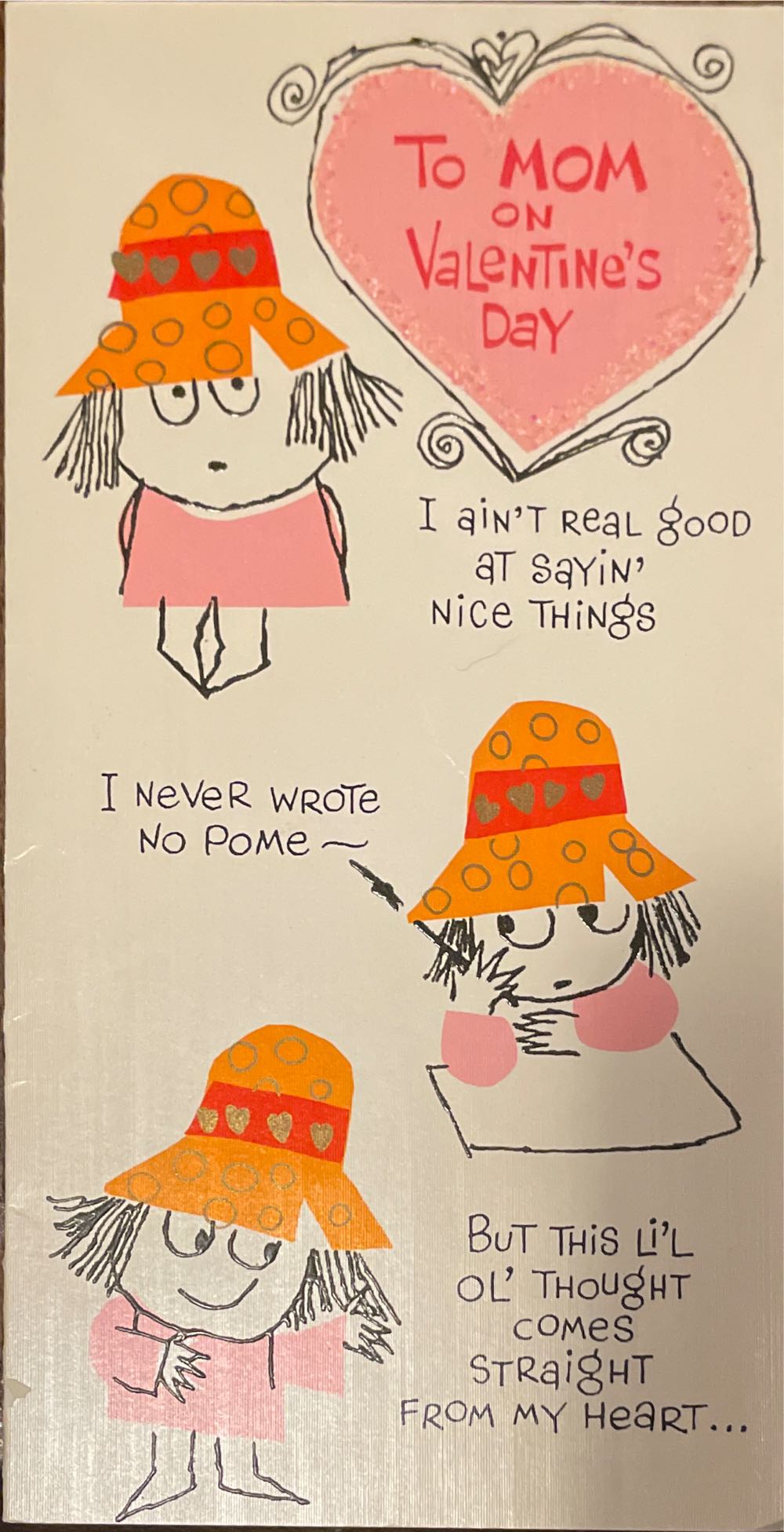 Christmas Card - Pressed Church, Holly, Bells