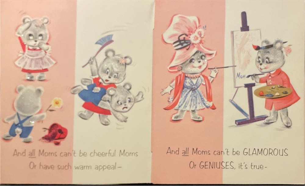 Norcross - Valentine - Bear At Stove - Mom - 25V6423 - French Fold (Valentine) ornament collectible - Main Image 2