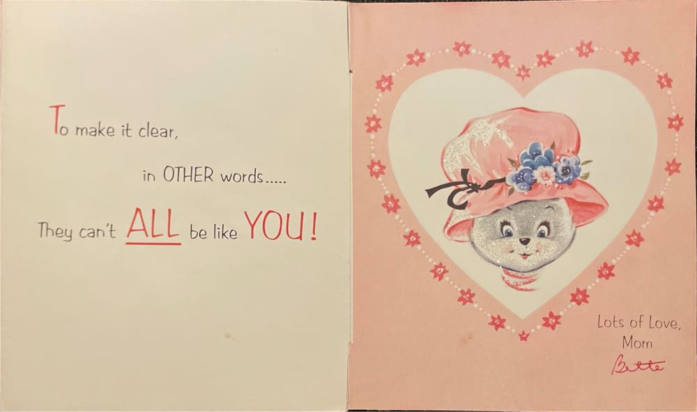 Norcross - Valentine - Bear At Stove - Mom - 25V6423 - French Fold (Valentine) ornament collectible - Main Image 3