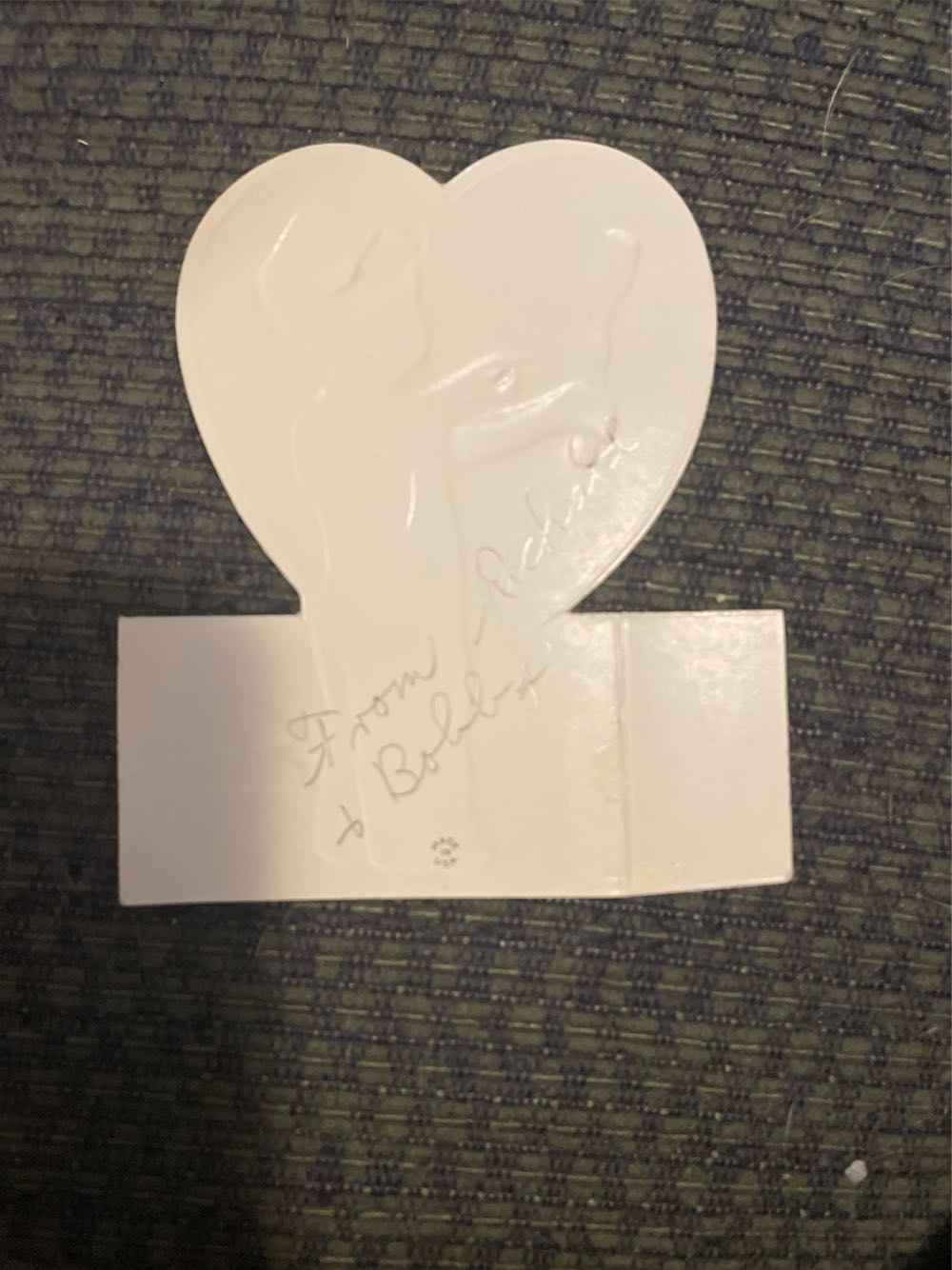 Valentine - Boy Chiseling - Flat (Valentine) ornament collectible - Main Image 2