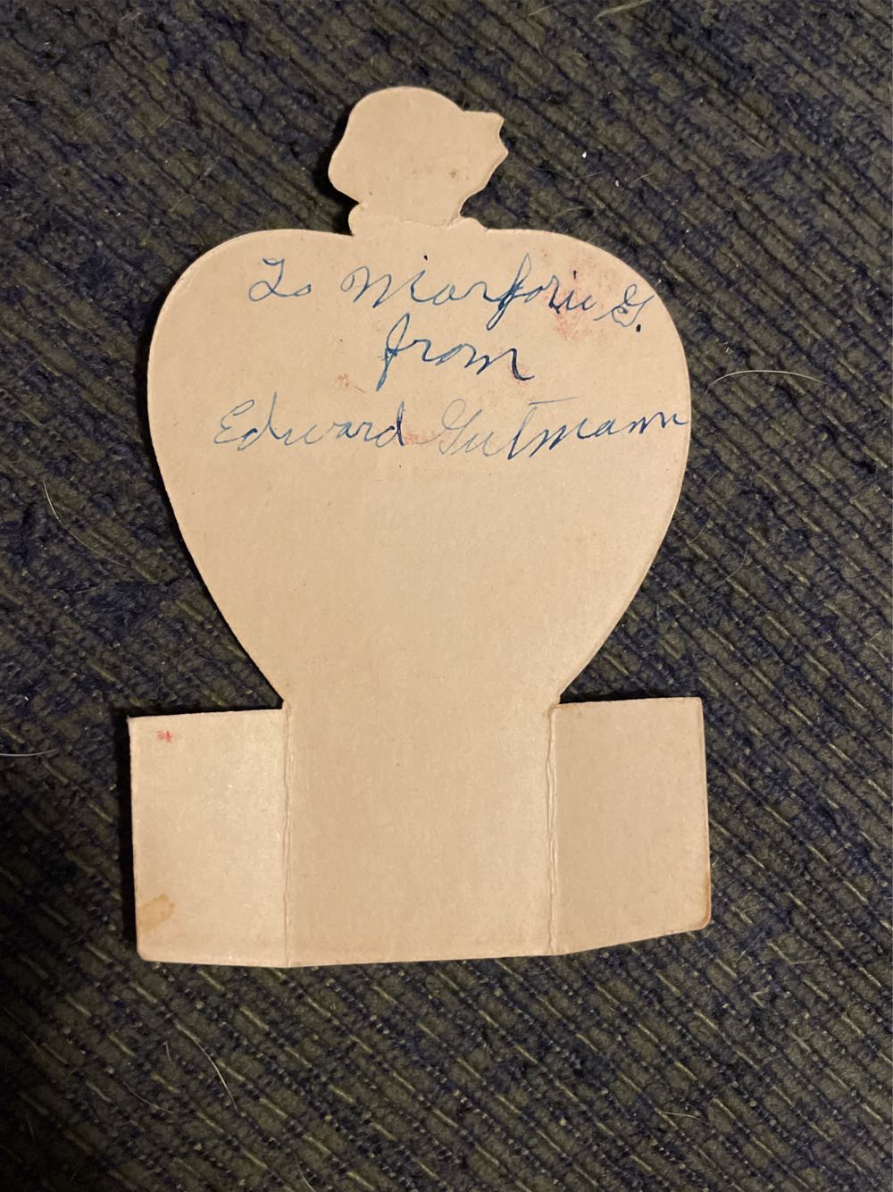 Valentine - Girl Holding Banner - Flat (Valentine) ornament collectible - Main Image 2