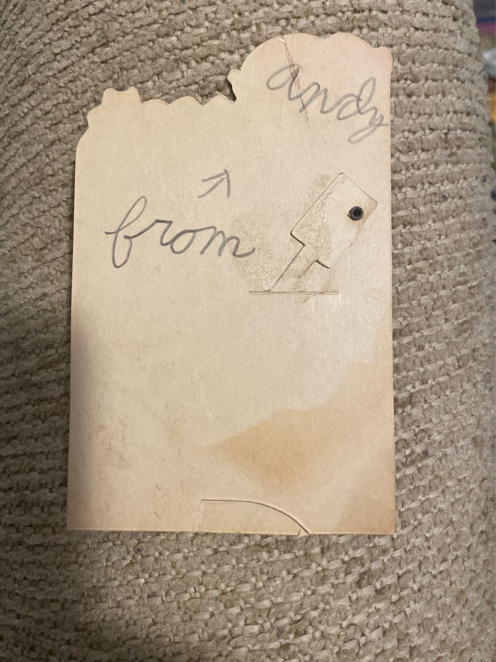 Valentine - Mechanical - Bear Sitting By Grandfather Clock - Flat - Mechanical (Valentine) ornament collectible - Main Image 3