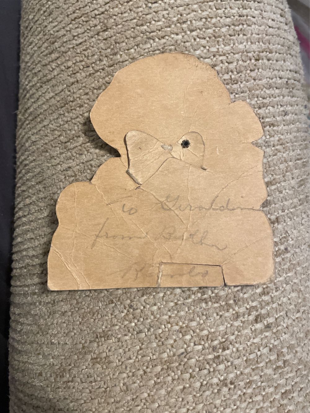 Valentine - Mechanical - Lady Smiling Holding Valentine - Flat - Mechanical (Valentine) ornament collectible - Main Image 3