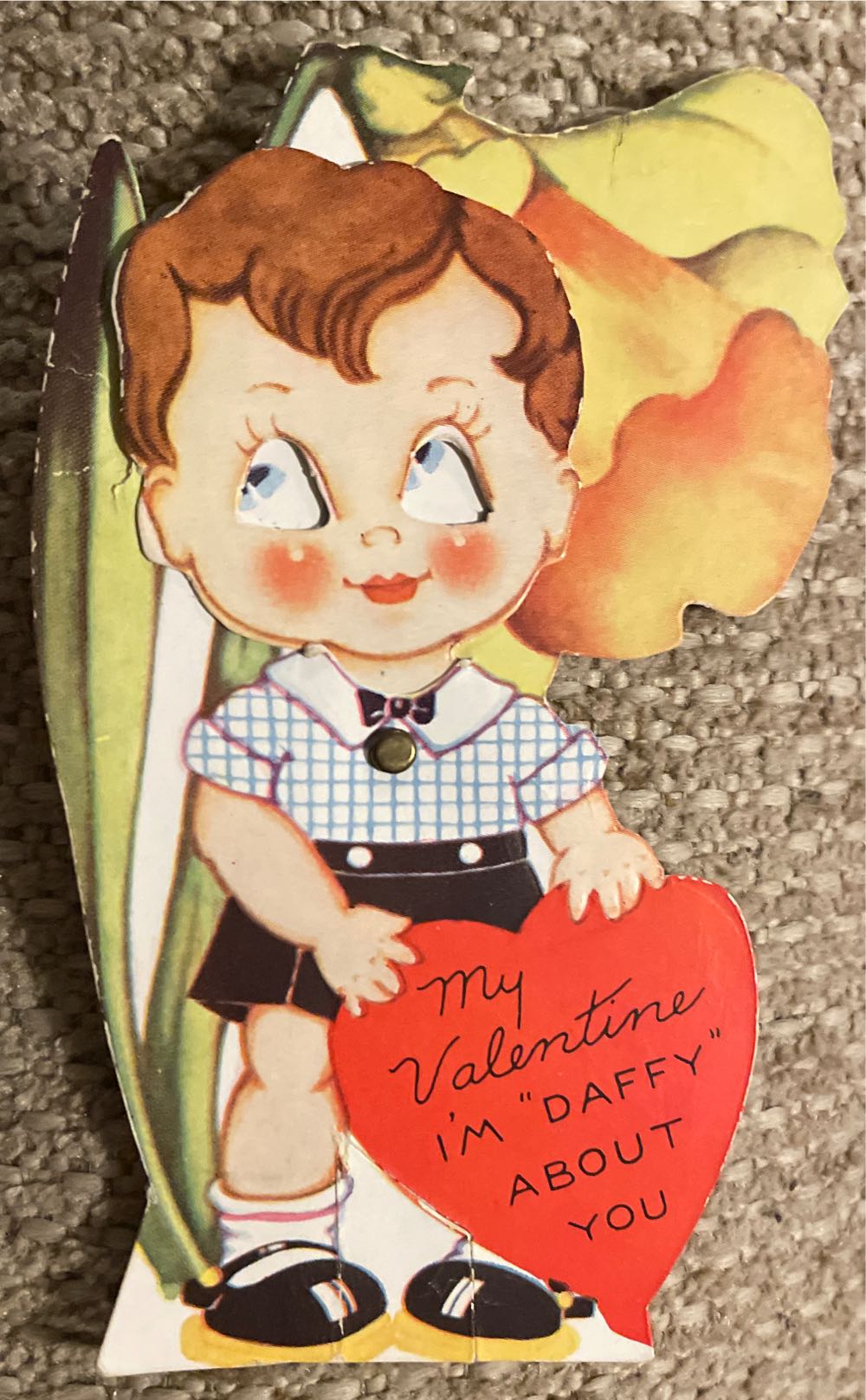 Valentine - Mechanical - Boy With Heart By Daffodil - Flat - Mechanical (Valentine) ornament collectible - Main Image 2