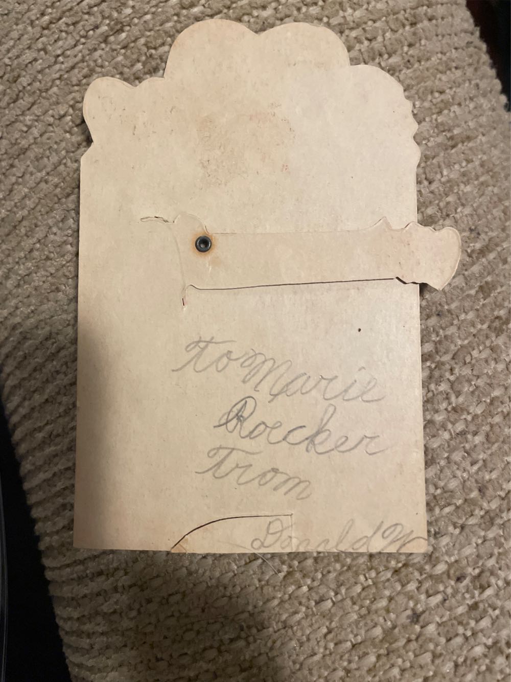 Valentine - Mechanical - Dog Pushing Baby Carrage - Flat - Mechanical (Valentine) ornament collectible - Main Image 3