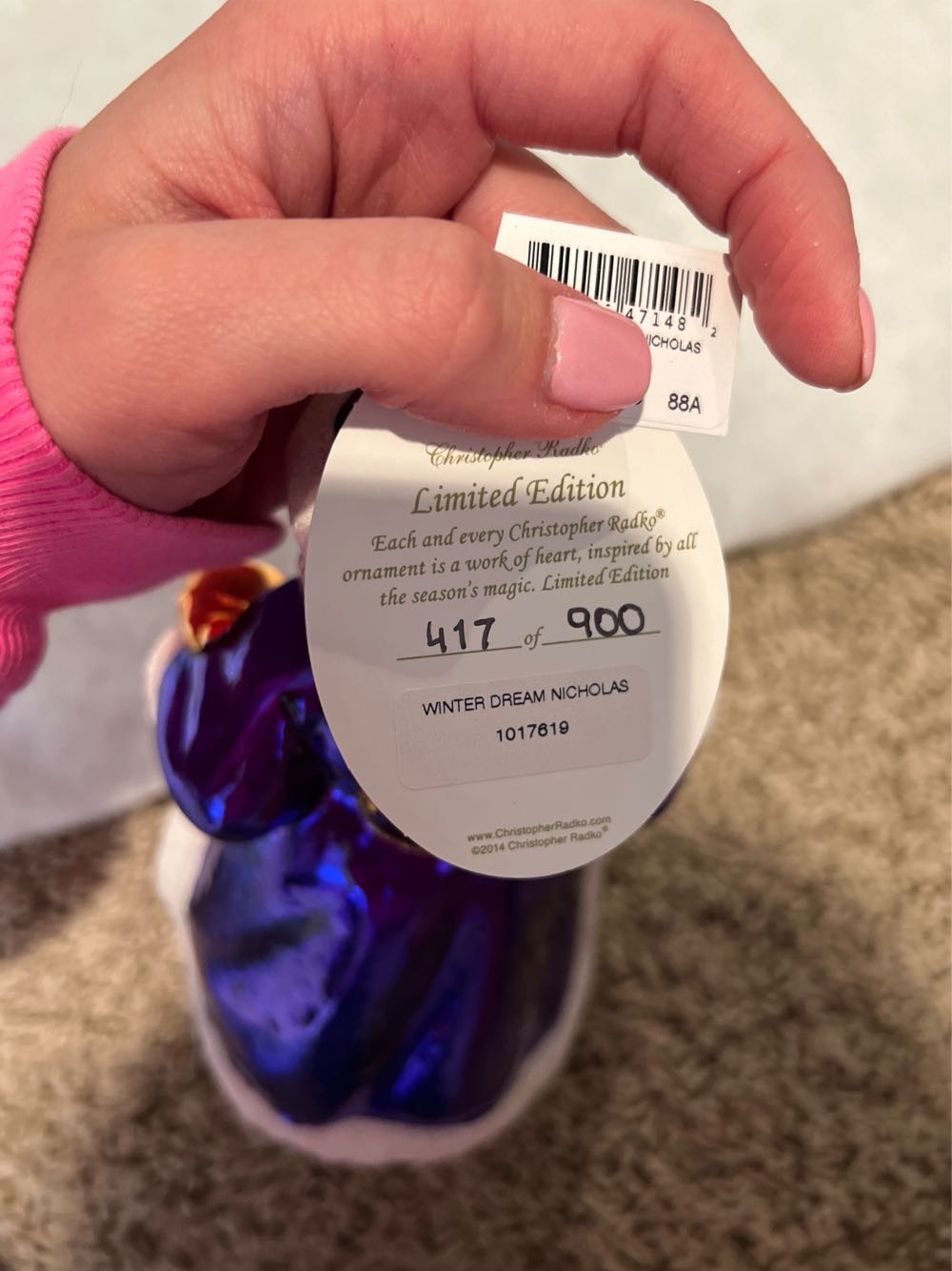 Winter Dream Nicholas  ornament collectible - Main Image 2