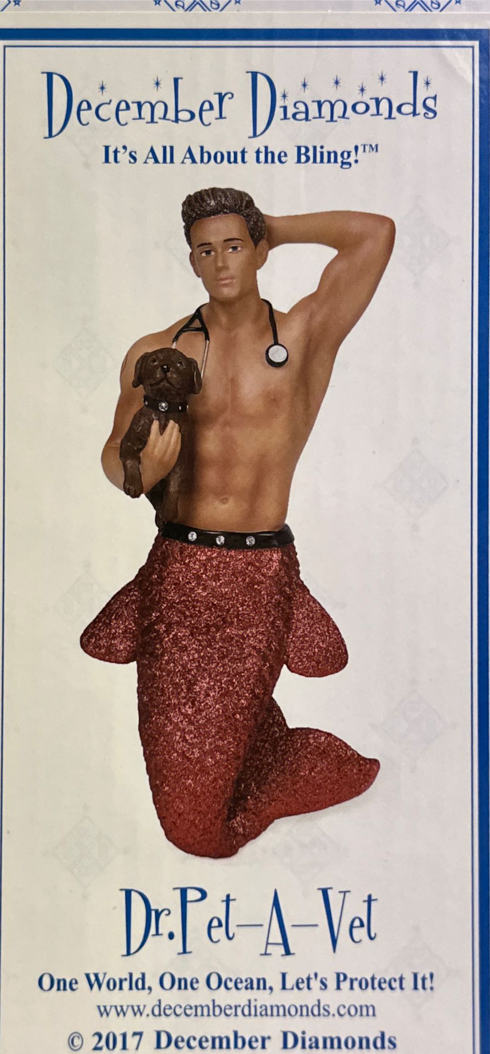 December Diamonds Dr Pet Vet Veterinarian Merman Christmas 5555036  ornament collectible [Barcode 807962550365] - Main Image 2
