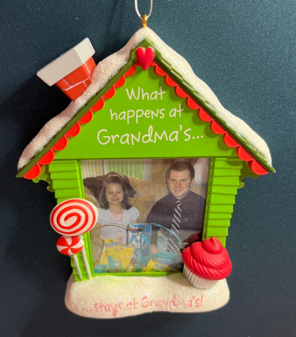 What Happens At Grandmas Hallmark Christmas Ornament - Grandma ornament collectible [Barcode 795902252236] - Main Image 3