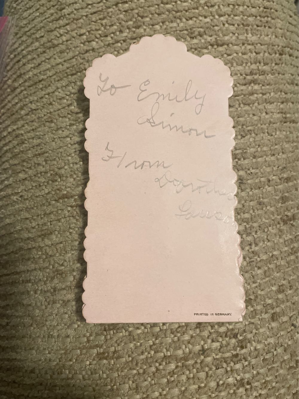 Valentine - Dimensional - Girl With Flower Basket And Doves - Dimensional - Two Layers (Valentine) ornament collectible - Main Image 3