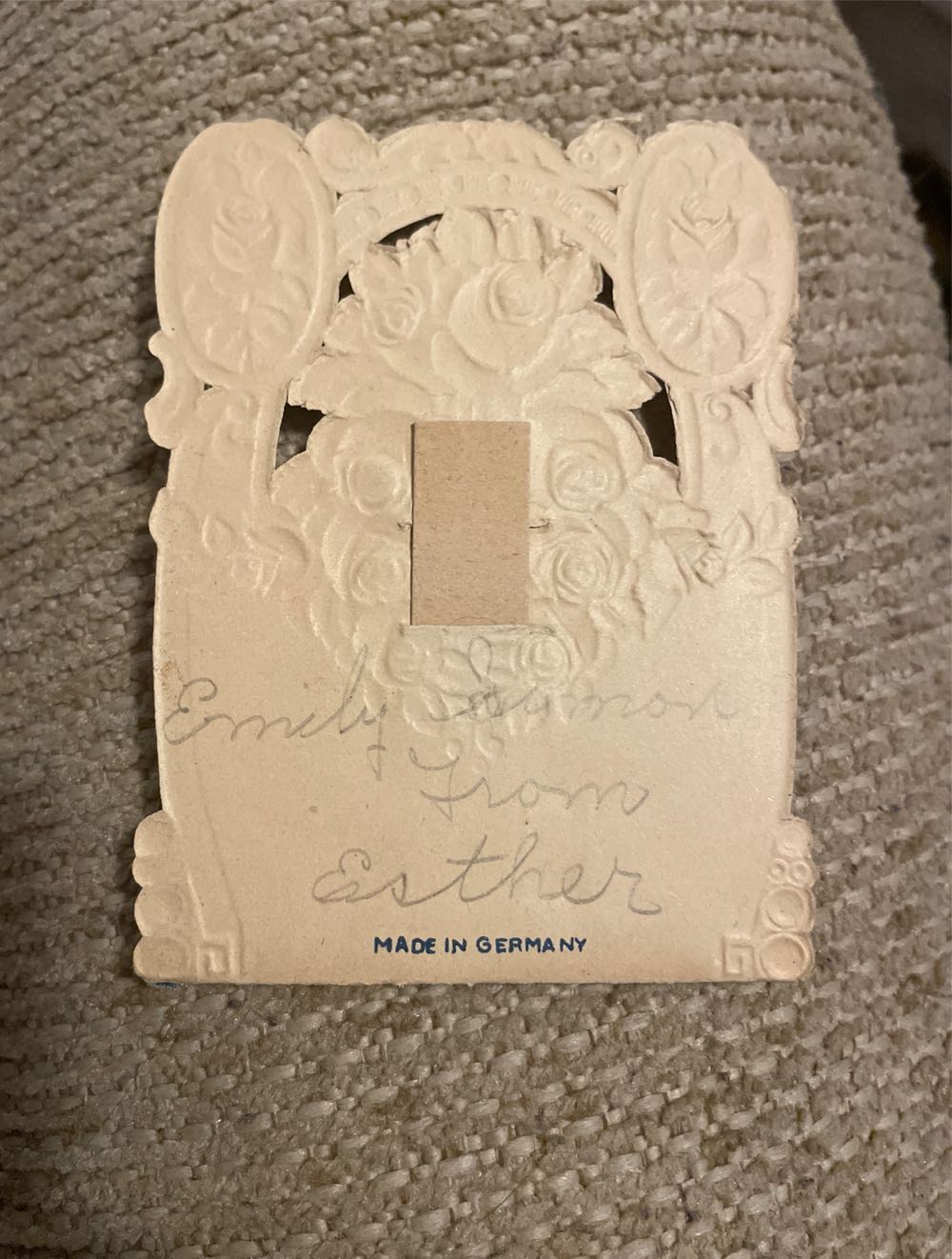 Valentine - Dimensional - Boy With Bicycle, With Envelope & Flowers - Dimensional - Two Layers (Special Edition - Companion Piece) ornament collectible - Main Image 3