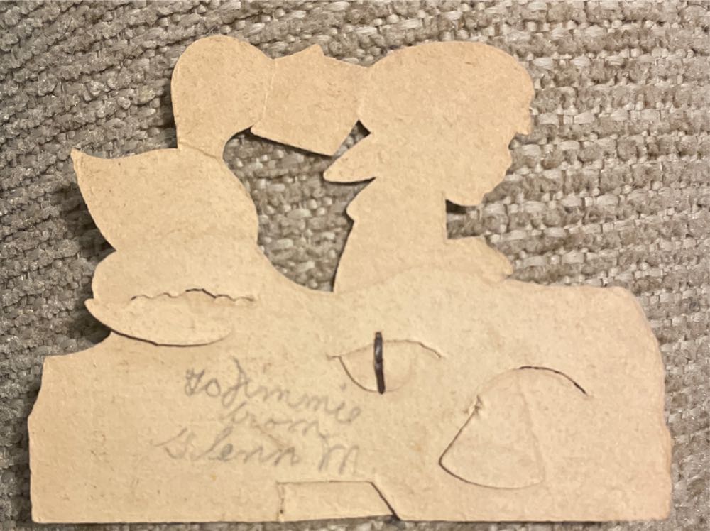 Valentine - Flat - Mechanical - Boy Riding Wagon With Hearts And Duck - Mechanical (Valentine) ornament collectible - Main Image 3