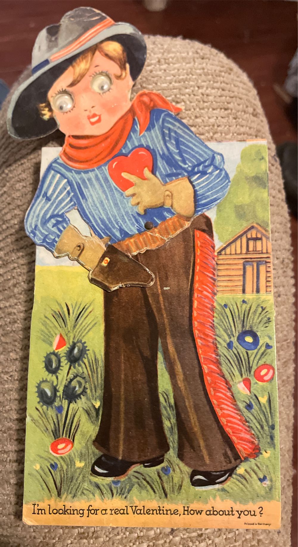 Valentine - Flat - Mechanical - Cowboy - Mechanical (Valentine) ornament collectible - Main Image 2