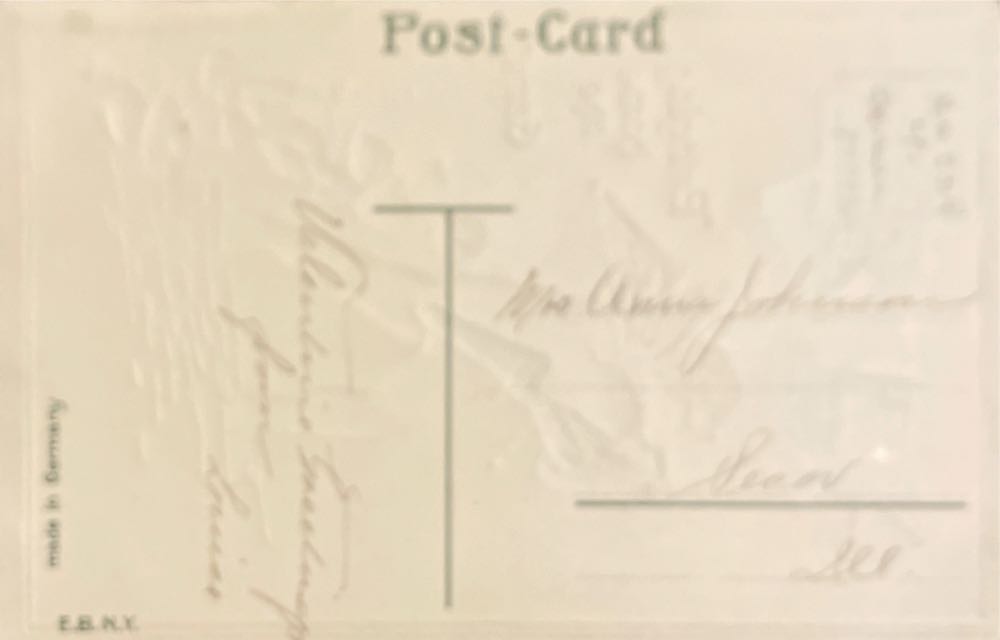 Valentine - Postcard - Cupid  Dragging Hearts - Postcard (Valentine) ornament collectible - Main Image 2