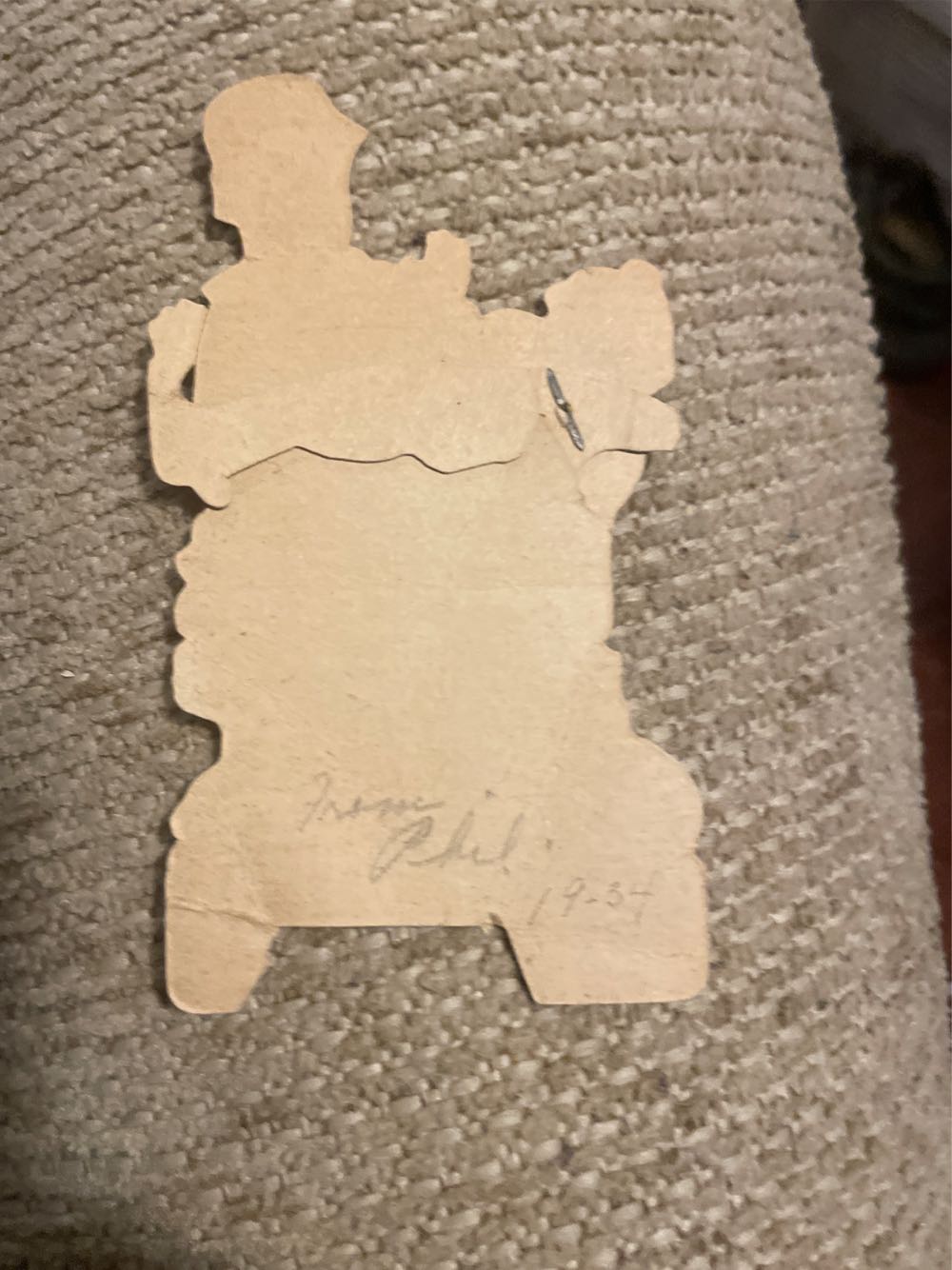 Valentine - Flat - Mechanical - Girl Holding Up Bell Hop - Mechanical (Valentine) ornament collectible - Main Image 4