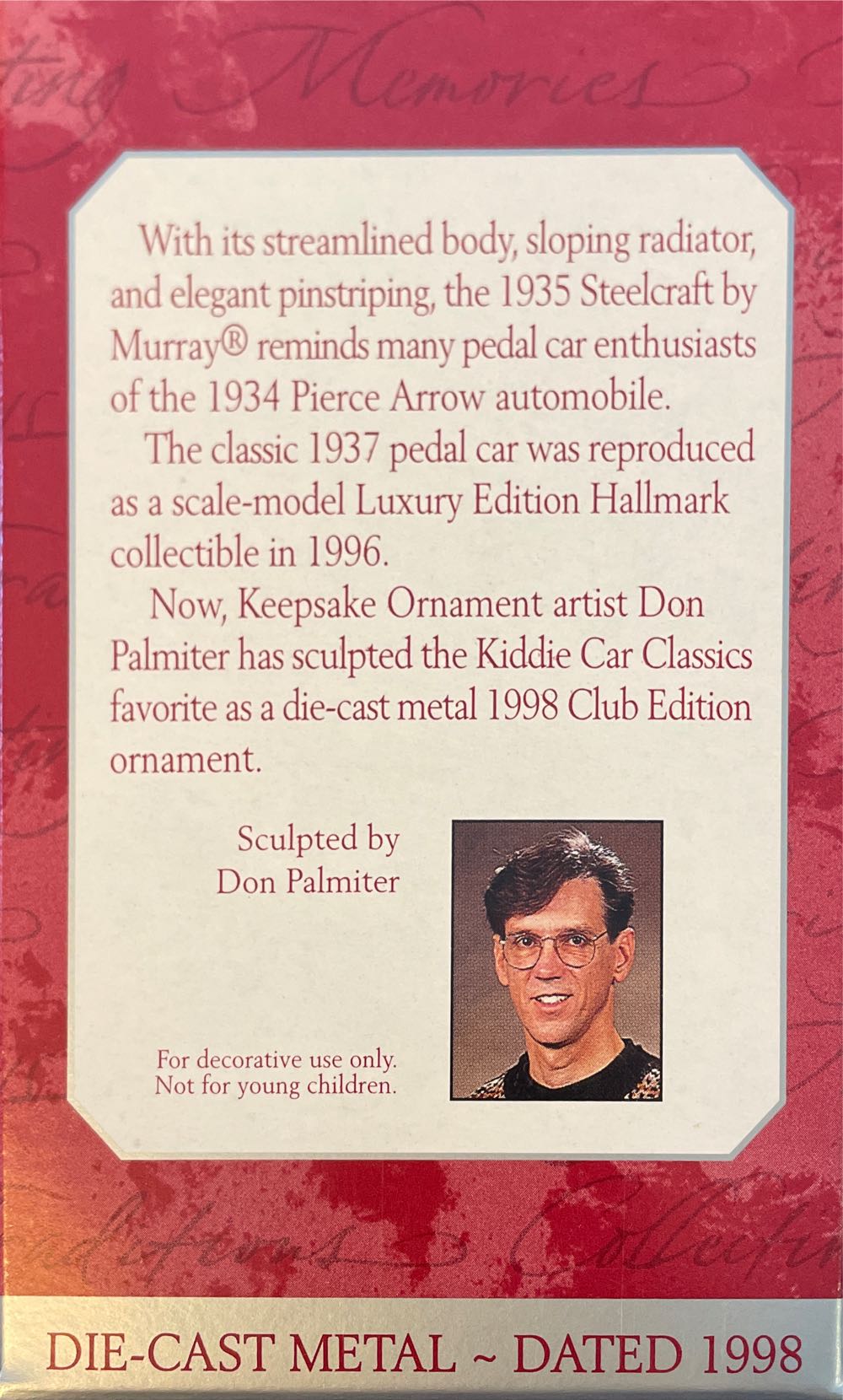 KCC Hallmark Steelcraft By Murray Club Edition  ornament collectible [Barcode 015012425307] - Main Image 2