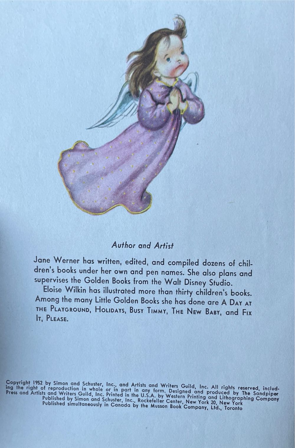 Book - The Christmas Story - 1952 - Little Golden Book (By Jane Werner) ornament collectible - Main Image 2