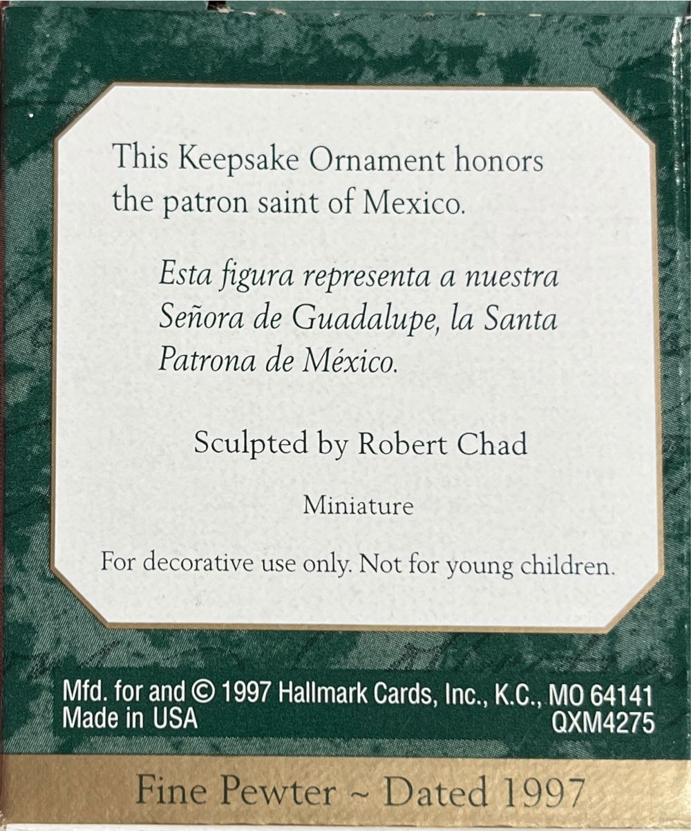 Our Lady Of Guadalupe  (Precious Edition) ornament collectible [Barcode 015012371888] - Main Image 2